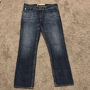 Big Star Men’s Size 36L Pioneer Regular Boot Cut 100% Cotton Denim Blue Jeans